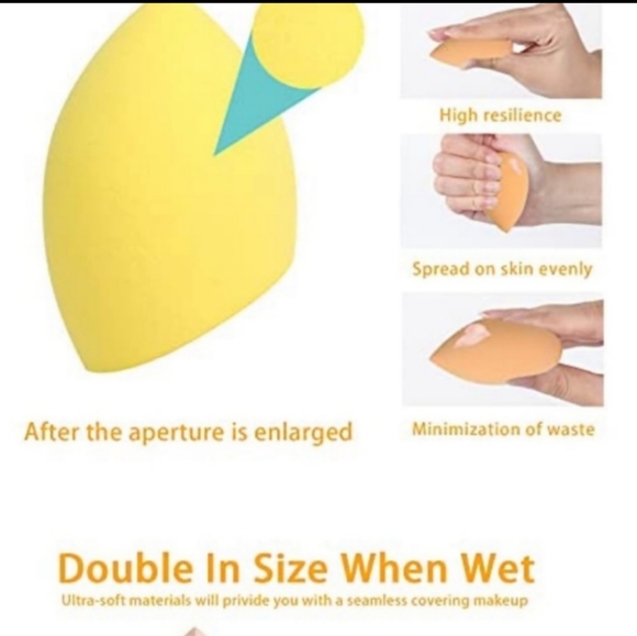 FOUNDATION SPONGE SET BEAUTY MAKEUP APPLICATION - Picture 10 of 11